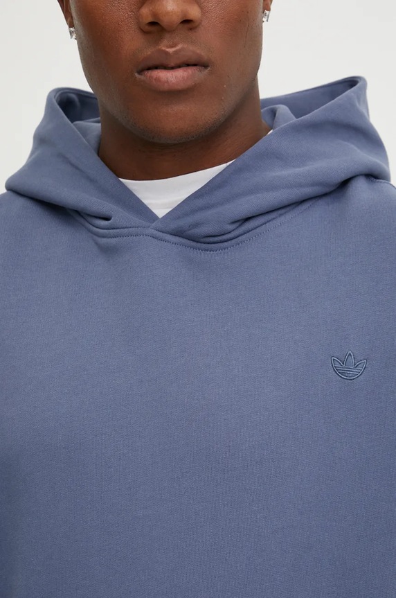 Pamučna dukserica adidas Originals IY2260 plava