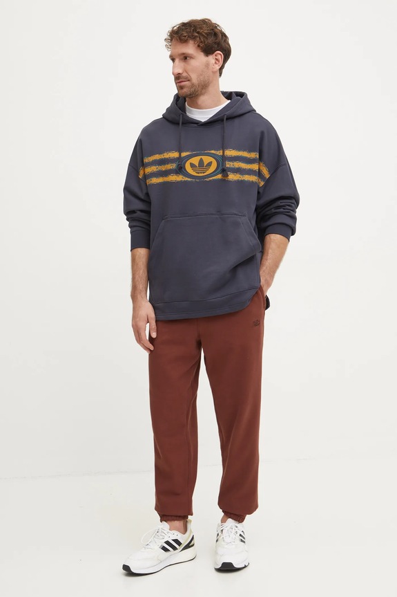 Bavlnená mikina adidas Originals JM0469 sivá AW24
