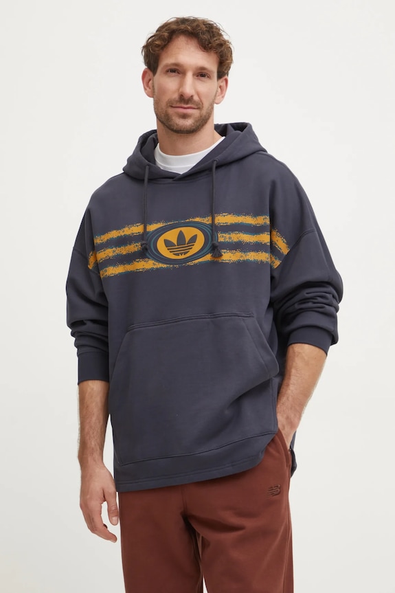 adidas Originals hanorac de bumbac gri JM0469