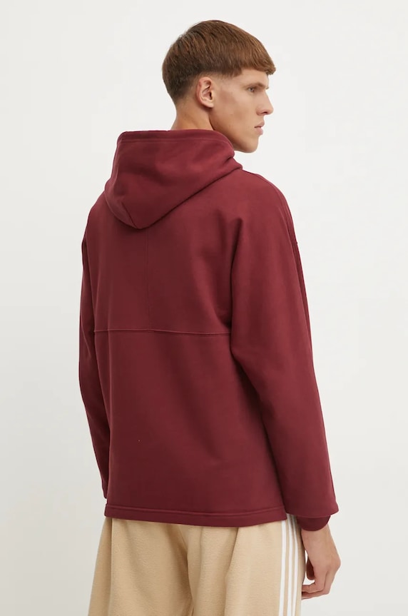 Oblečenie Bavlnená mikina adidas Originals JM0470 burgundské