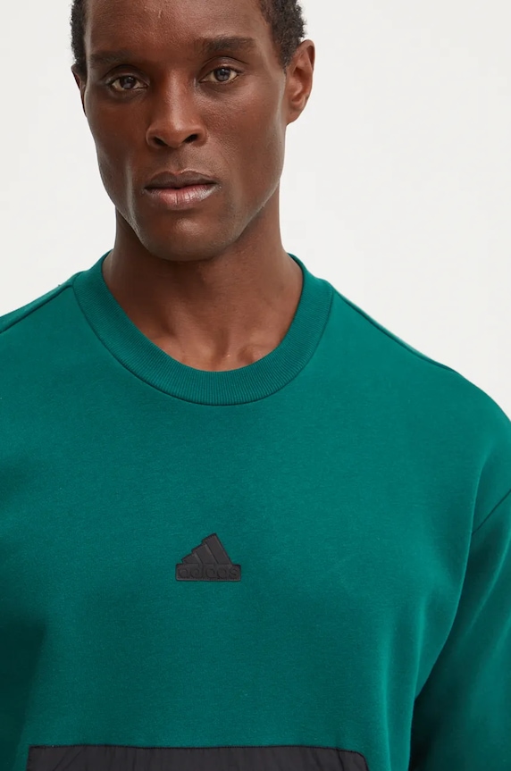 Суичър adidas City Escape зелен IY1523