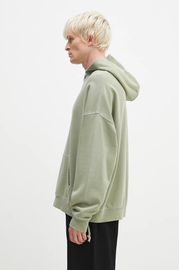 Bombažen pulover KSUBI Sott Ekcess MFA24FL003 zelena AW24