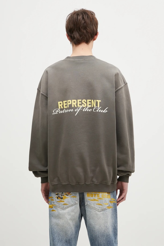 Clothing Represent cotton sweatshirt Patron Of The Club MLM4272.16 green