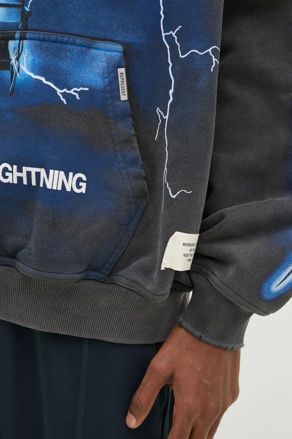 Represent cotton sweatshirt Metallica Ride The Lightning Hoodie gray MLM4372.020
