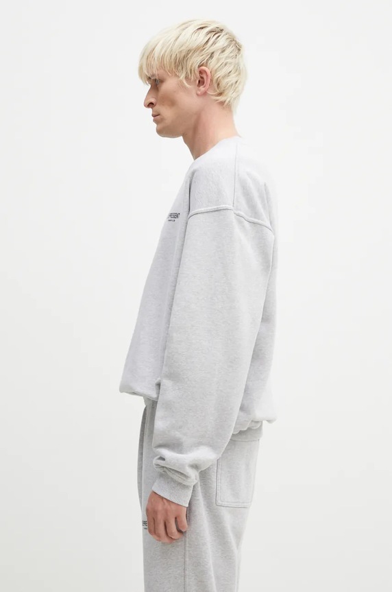 Represent felpa in cotone Owners Club Sweater OCM41115.158 grigio SS25