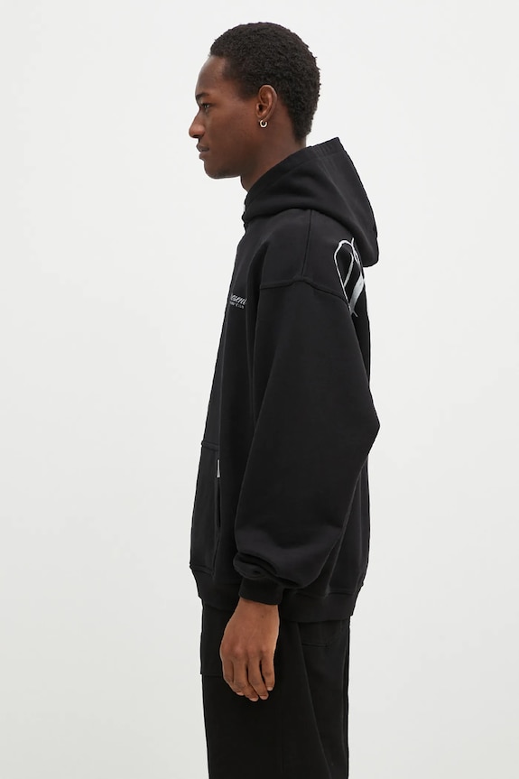 Represent felpa in cotone Represent Owners Club Script Hoodie OCM41200.001 nero SS25