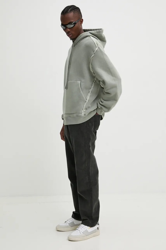 A-COLD-WALL* hanorac de bumbac Facade Hoodie ACWMW200 gri AW24