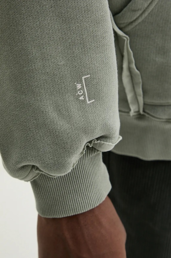 A-COLD-WALL* hanorac de bumbac Facade Hoodie ACWMW200 gri