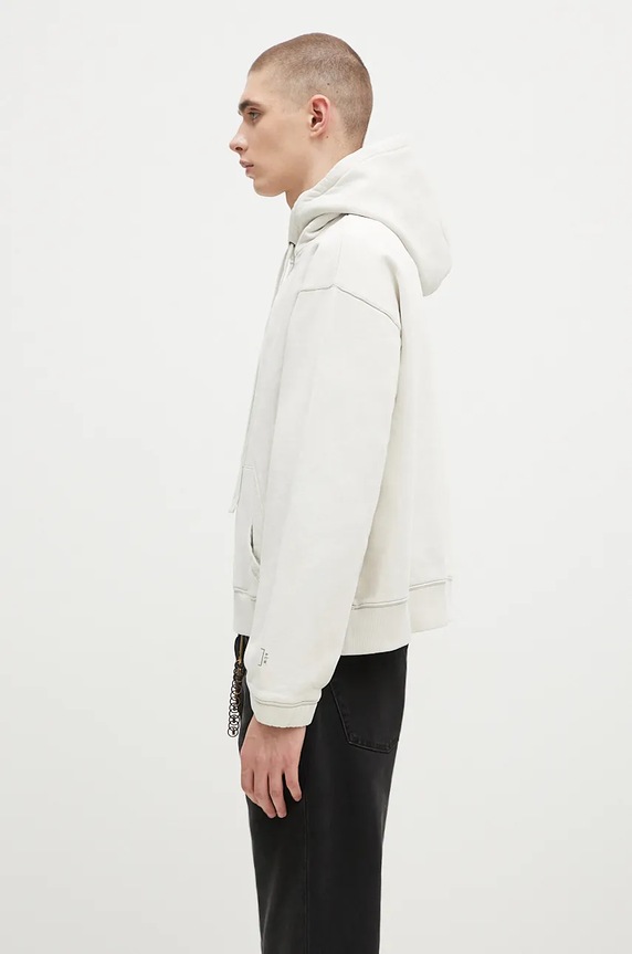 A-COLD-WALL* cotton sweatshirt Millbank Hoodie ACWMW197 beige SS25