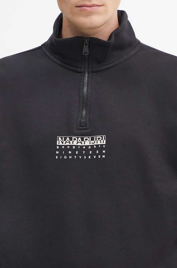 Napapijri cotton sweatshirt B-Premium Hz black NP0A4I6N9411
