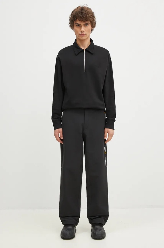 Бавовняна кофта Norse Projects Ketel Relaxed Organic NORSE Logo Half Zip бавовна чорний N20.1369.9999