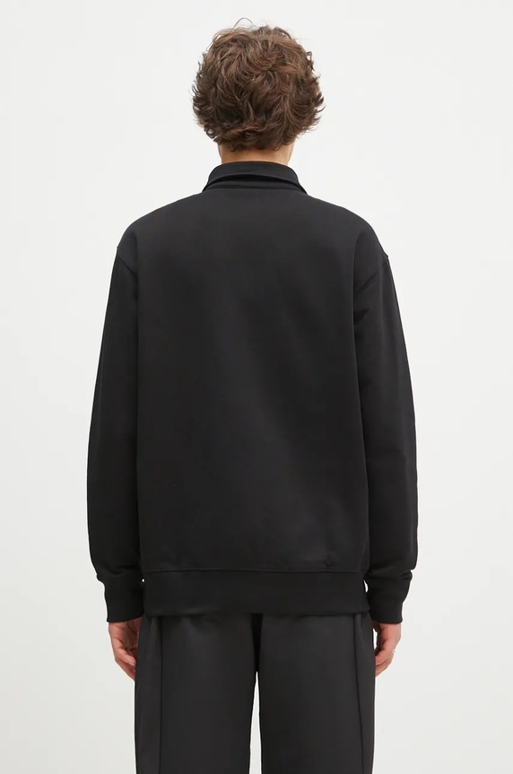 Одяг Бавовняна кофта Norse Projects Ketel Relaxed Organic NORSE Logo Half Zip N20.1369.9999 чорний