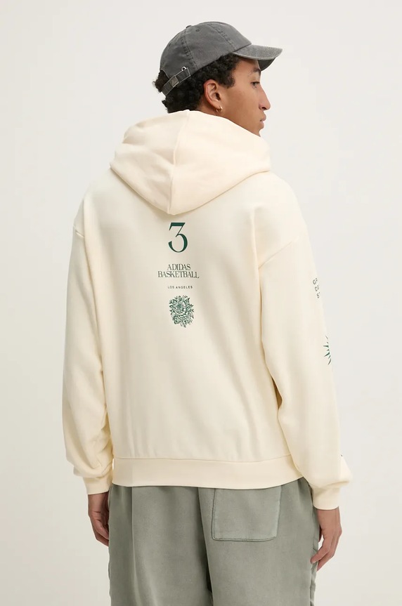 Дрехи Памучен суичър adidas Originals JJ4038 бежов
