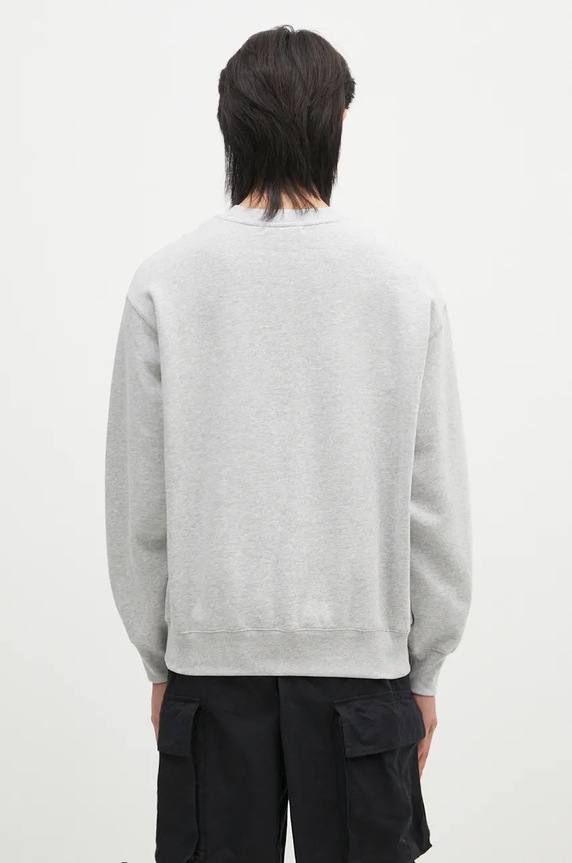Дрехи Суичър A Bathing Ape ONE POINT RELAXED FIT CREWNECK SWEATSHIRT 1K80113308 сив