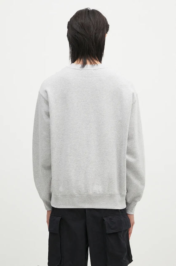 Дрехи Суичър A Bathing Ape ONE POINT RELAXED FIT CREWNECK SWEATSHIRT 1K80113308 сив