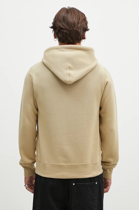 Odzież A Bathing Ape bluza bawełniana One Point Pullover 1K80114007 beżowy