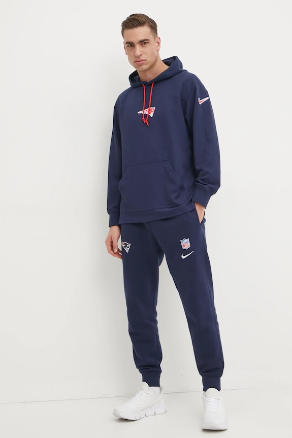 Mikina s příměsí vlny Nike New England Patriots 02FI.41S.8K.L98 námořnická modř AW24