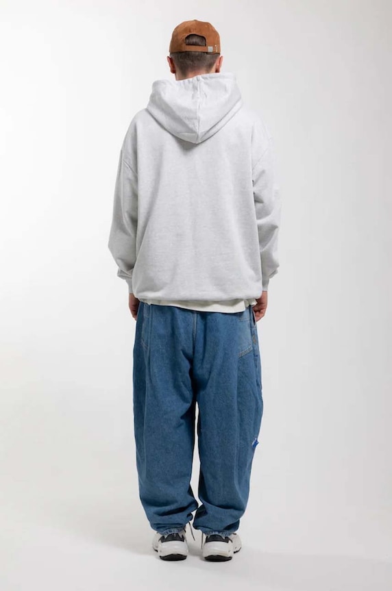Clothing Flowers for Society cotton sweatshirt Basic Chest Hoodie FFSAPP066 gray