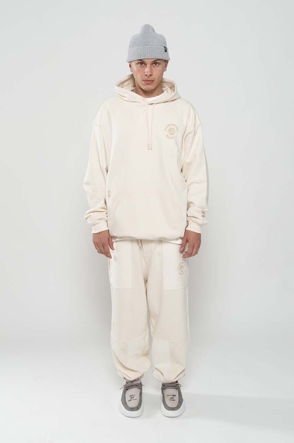 Дрехи Памучен суичър Flowers for Society Basic Hoodie FFSAPP095 бял
