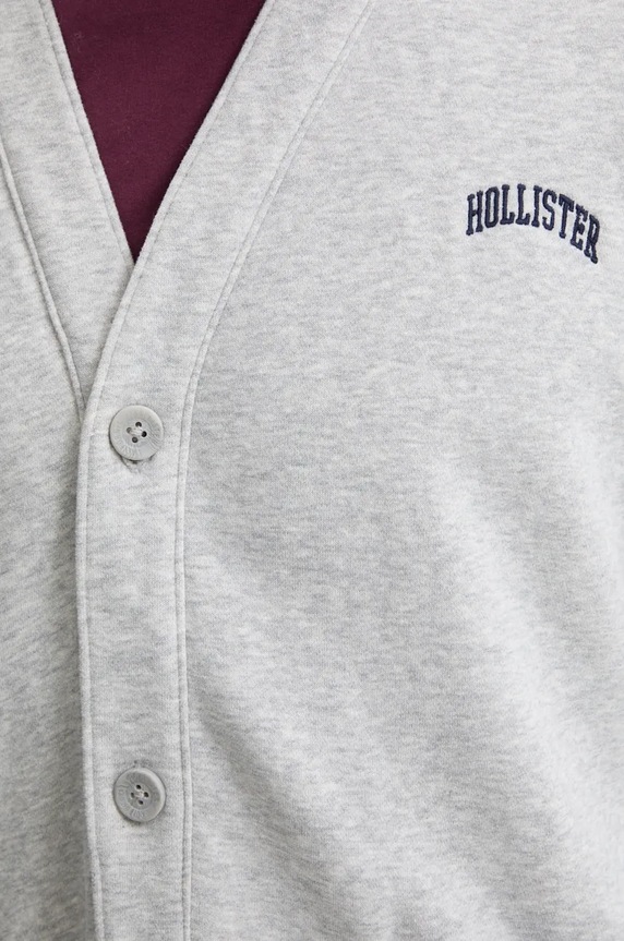 Mikina Hollister Co. KI322.4156.122 sivá