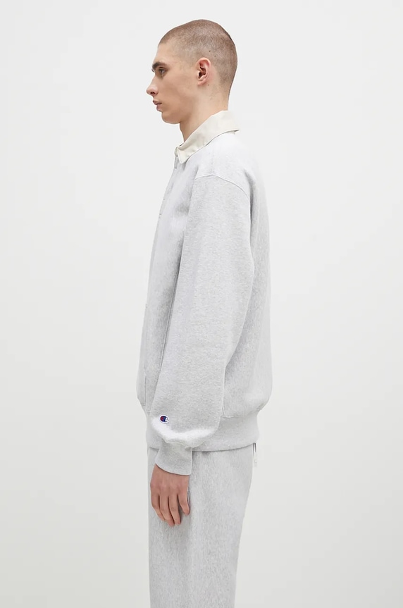 Суичър Champion Polo Neck Sweatshirt 220708 сив AW24