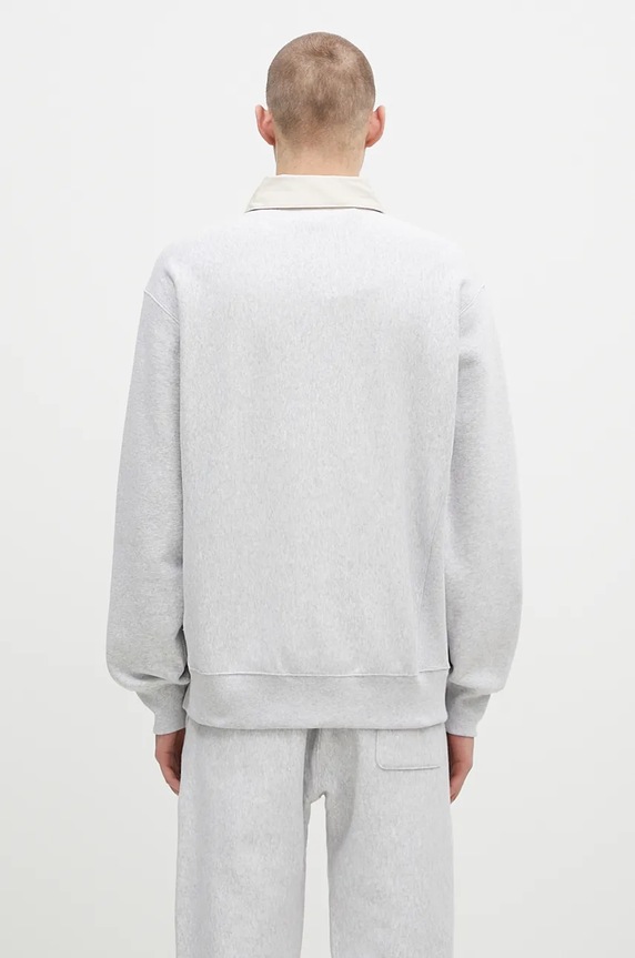 Дрехи Суичър Champion Polo Neck Sweatshirt 220708 сив