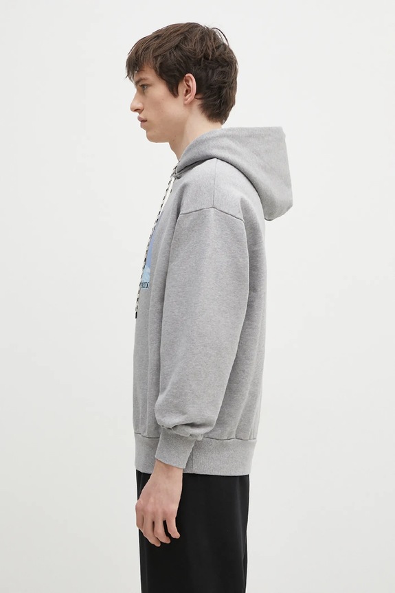 Памучен суичър No Problemo I ll Be Back Hoodie NP20015.02 сив AW24