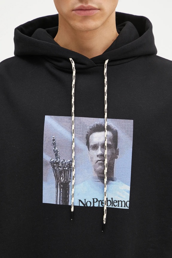Памучен суичър No Problemo I ll Be Back Hoodie черен NP20015.02