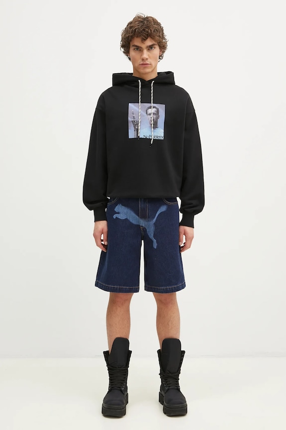 Памучен суичър No Problemo I ll Be Back Hoodie NP20015.02 черен