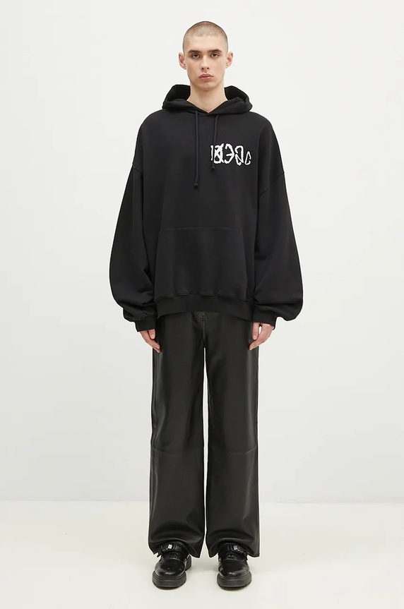 032C cotton sweatshirt ''Sos'' Bubble Hoodie F24.URC.0631.050 black
