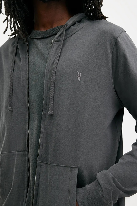 Oblečení Bavlněná mikina AllSaints BRACE M032JB šedá