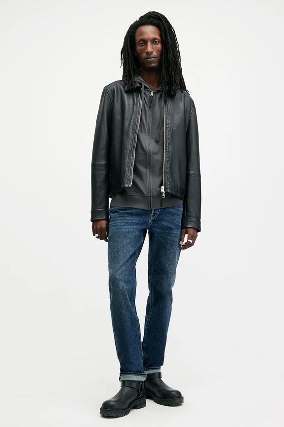 Bavlněná mikina AllSaints BRACE M032JB šedá