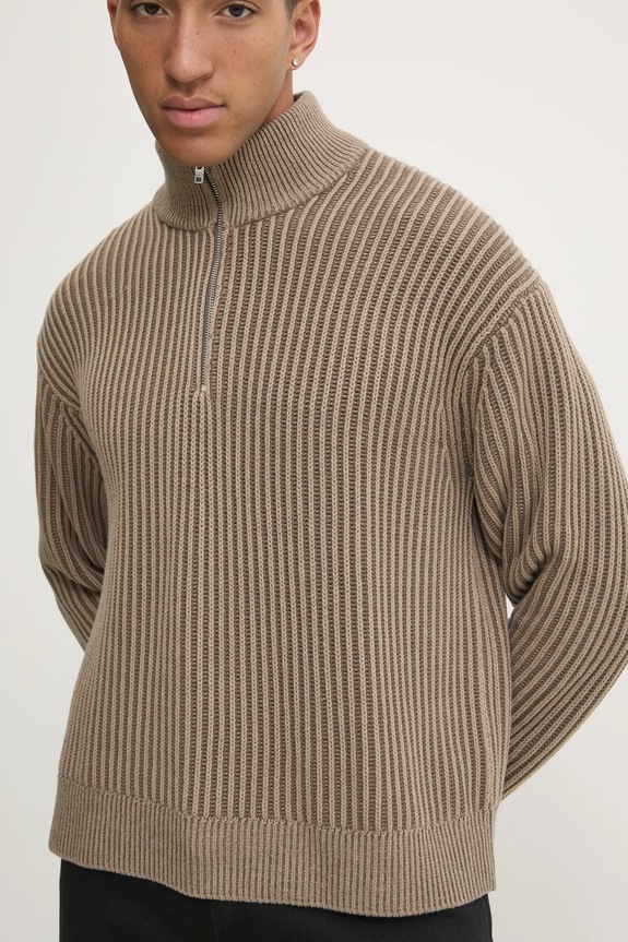 Pulover Abercrombie & Fitch smeđa KI120.4181.400
