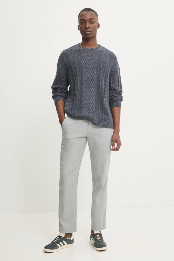 Hollister Co. sweter KI320.4049.202 szary AW24