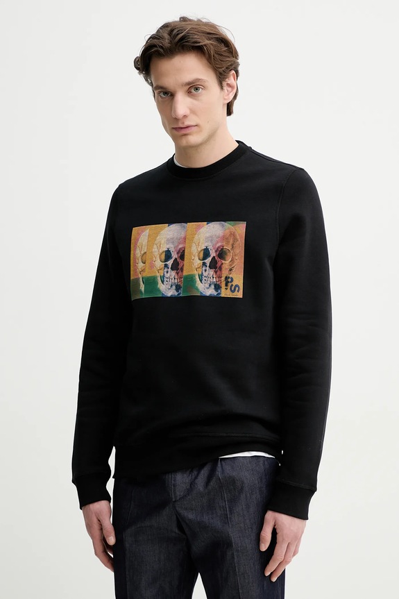 Dukserica PS Paul Smith print crna M2R.191Z.PP4699