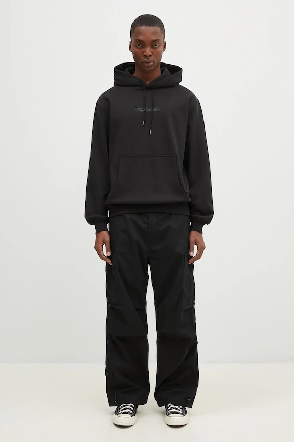 Maharishi hanorac de bumbac Maharishi Organic Hooded Sweat 4622.BLACK negru