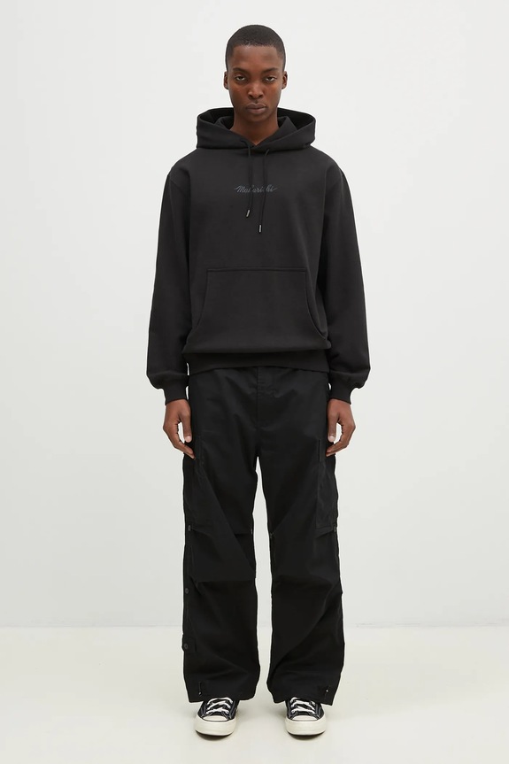 Pamučna dukserica Maharishi Maharishi Organic Hooded Sweat 4622.BLACK crna