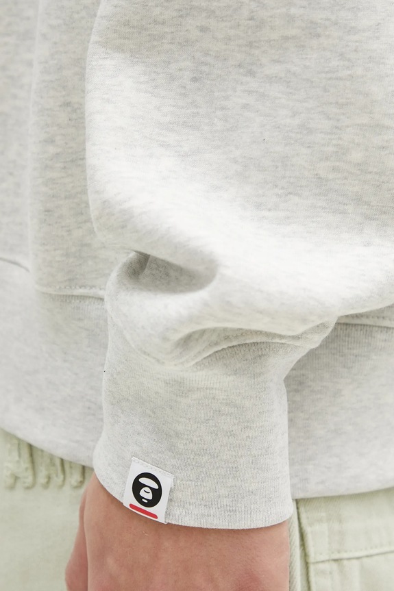 Суичър AAPE Moon Face Logo сив AAPSWMB319XAN