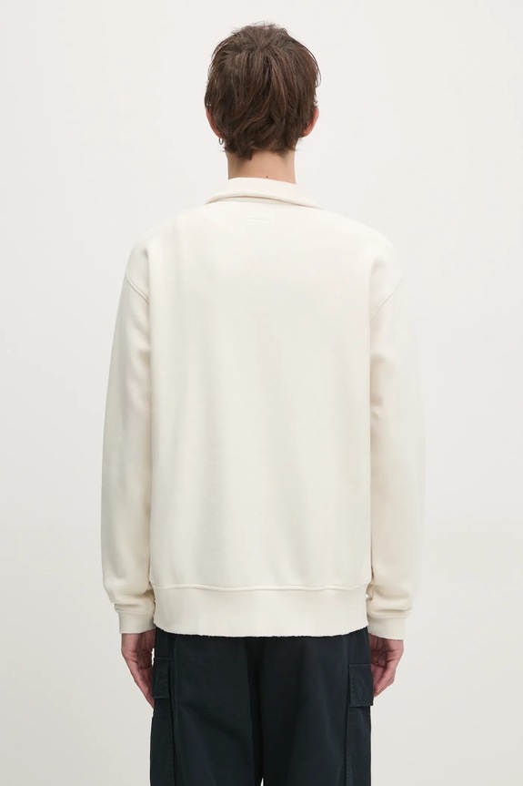 Abbigliamento thisisneverthat felpa Damaged Half Zip Polo Sweatshirt TN243TSWOW02 beige
