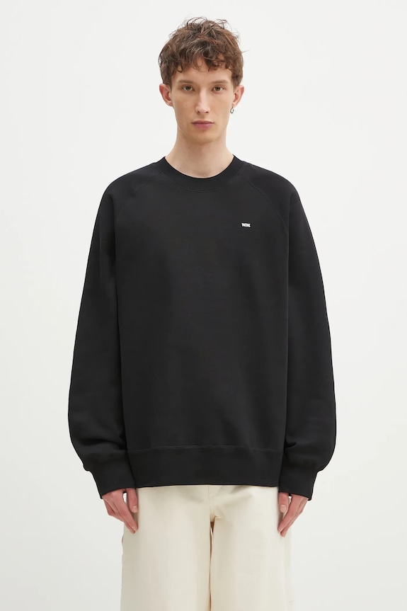 Бавовняна кофта Wood Wood Hester sweatshirt гладкий чорний 30250244