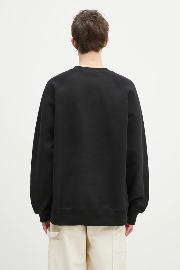 Одяг Бавовняна кофта Wood Wood Hester sweatshirt 30250244 чорний