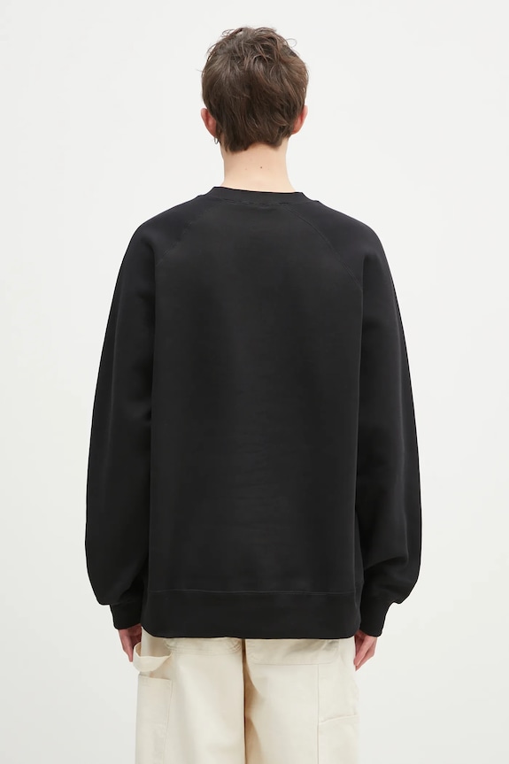 Одяг Бавовняна кофта Wood Wood Hester sweatshirt 30250244 чорний