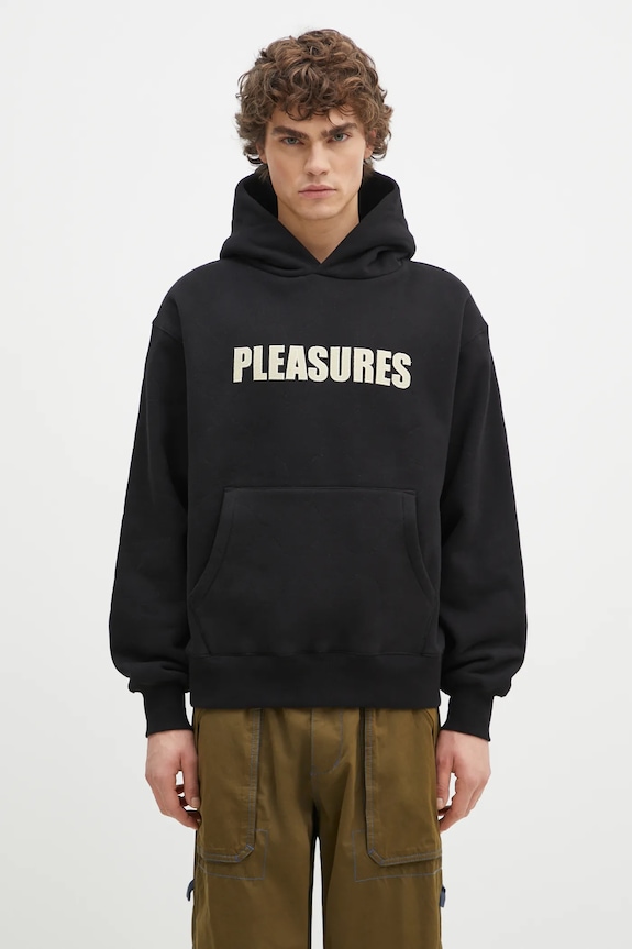PLEASURES sweatshirt Wave Quilted other black P24W007
