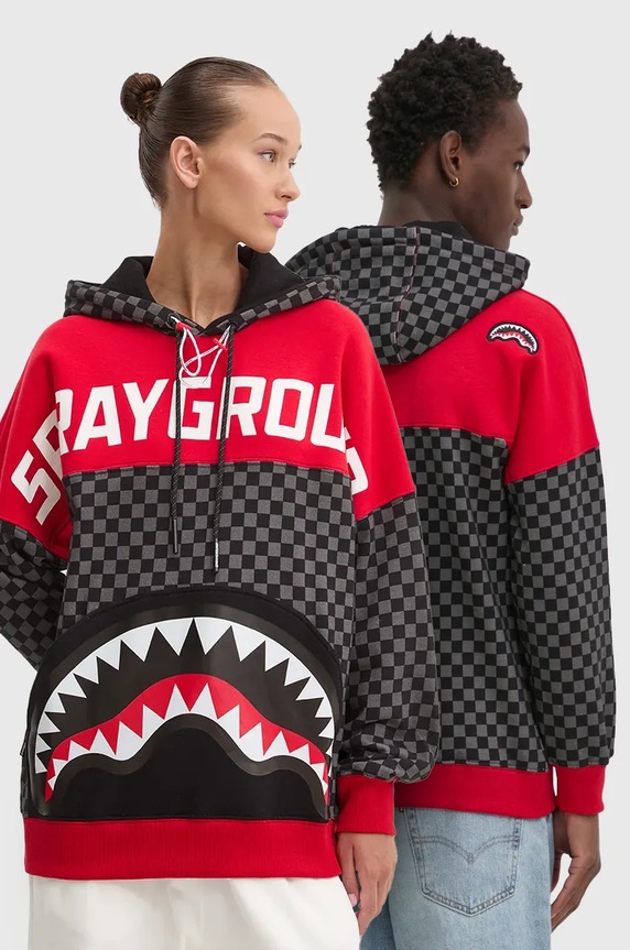 Dukserica Sprayground print crna SP249