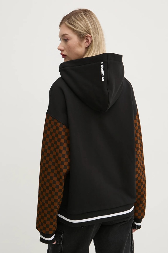 Pamučna dukserica Sprayground SP647CHECK crna