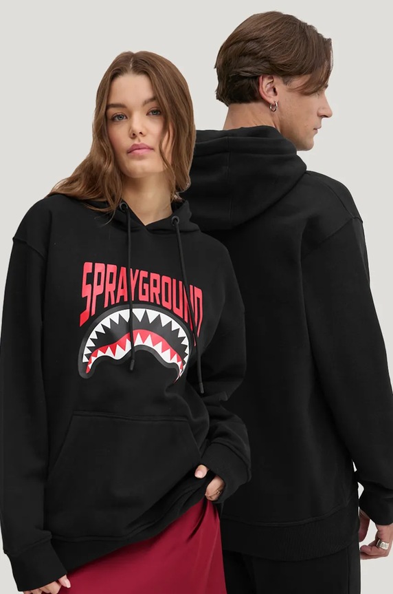 Sprayground bluza bawełniana nadruk czarny SP666
