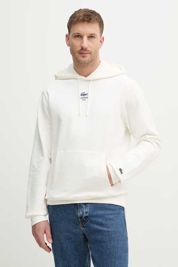 Lacoste felpa in cotone SH2740 beige SS26