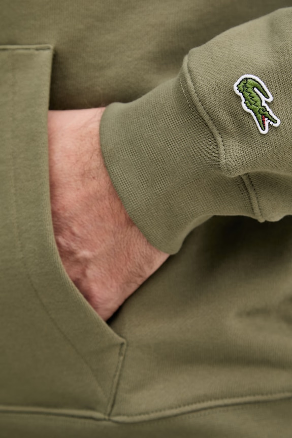 Lacoste bluza z kapturem bawełniana SH2740