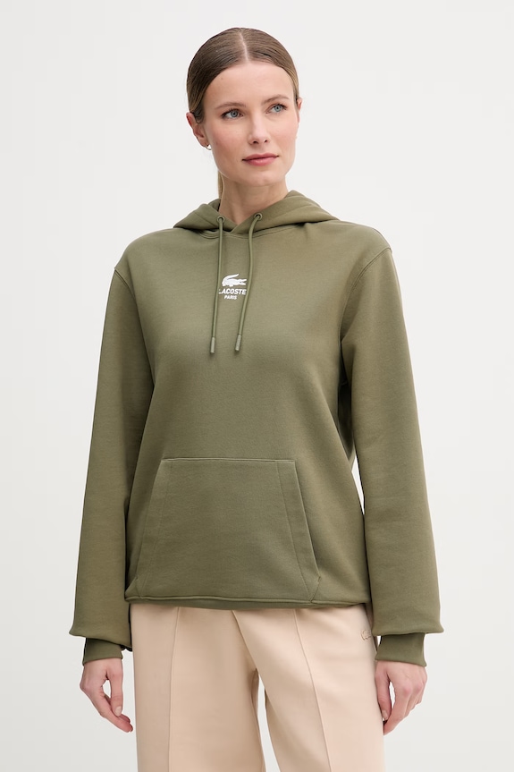 Lacoste bluza z kapturem bawełniana SH2740
