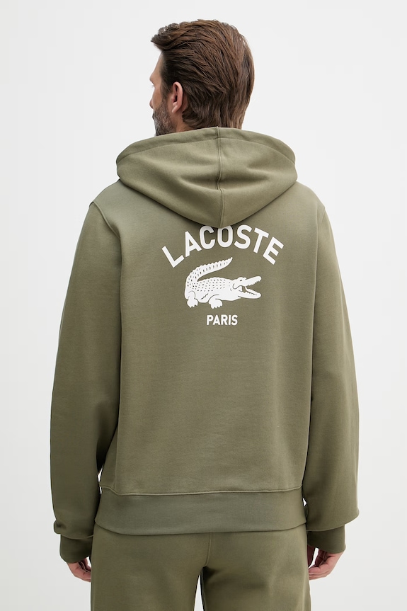 Lacoste bluza z kapturem bawełniana SH2740